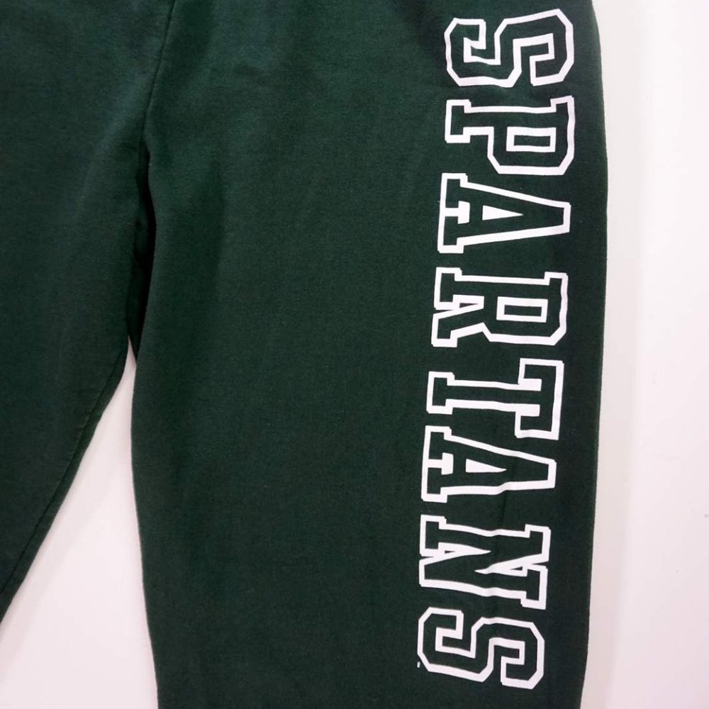 Men's Michigan State Spartans Champion Champion Eco Fleece Sweatpants XXL Green - Picture 3 of 8